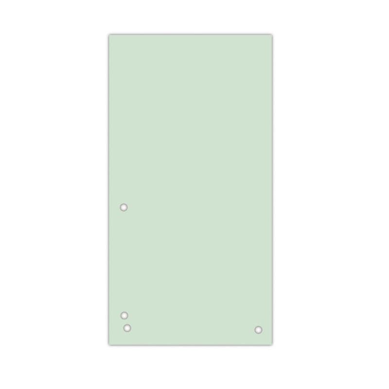 Separatoare biblioraft, carton 190 g/mp, 105 x 235mm, 100 buc/set, DONAU Duo - verde