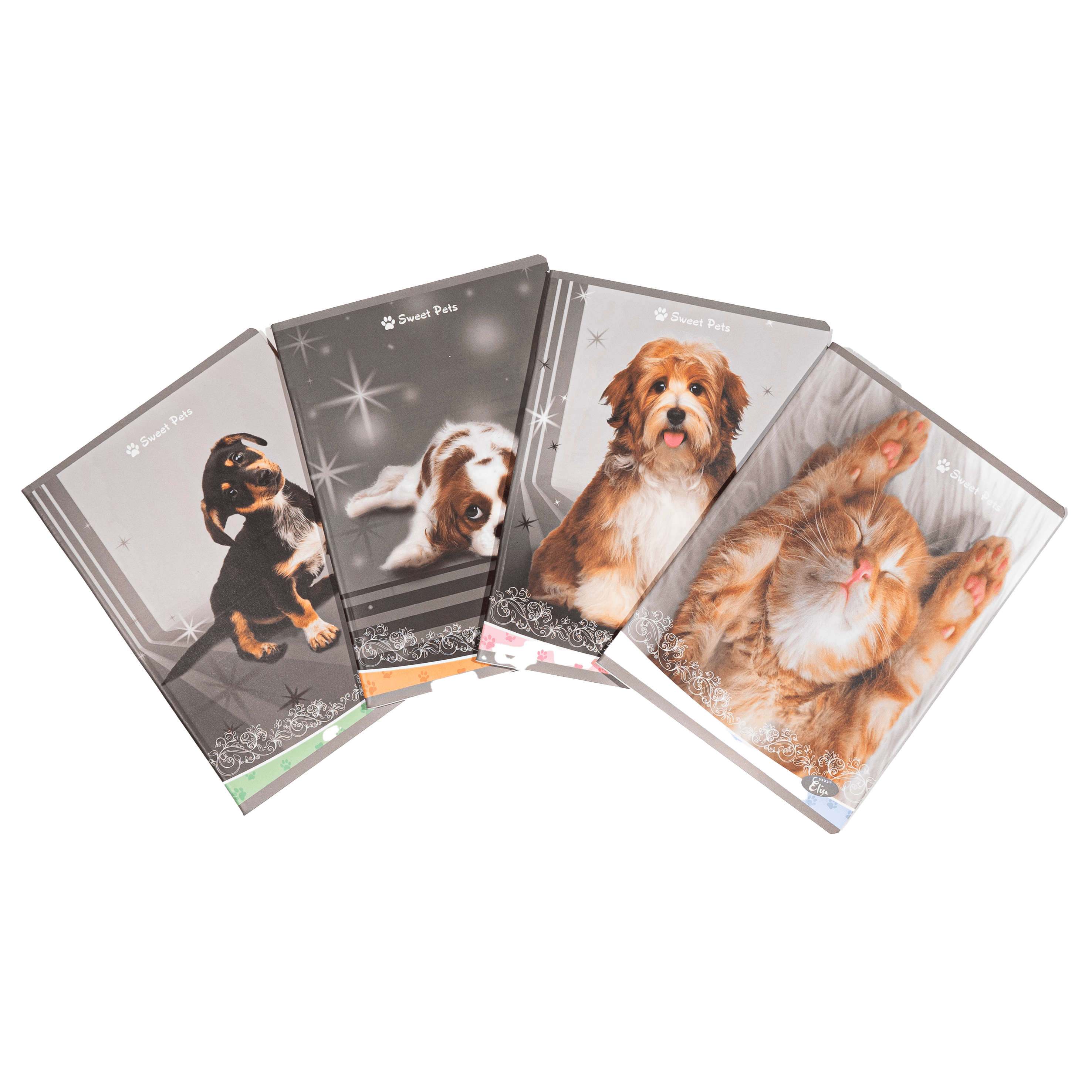 Caiet TIP II 36 file, 80gsm, coperta carton 300gsm, design sweet pets