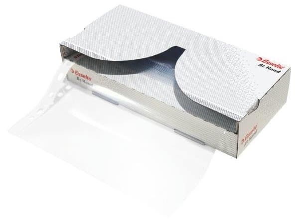 Dispenser folie de protectie ESSELTE, A4, 55 mic, 40 buc/cutie, cristal