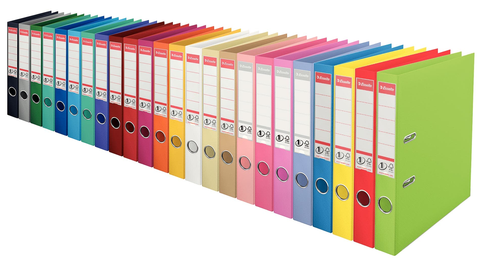 Biblioraft plastifiat interior- exterior Esselte No.1 Power A4, 5 cm- piersica