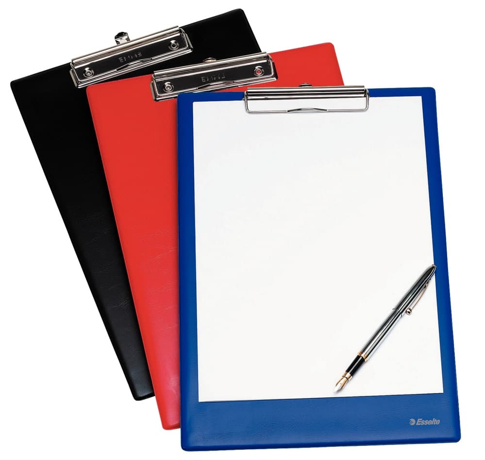 Clipboard plastifiat Esselte Standard A4, 100 coli -negru
