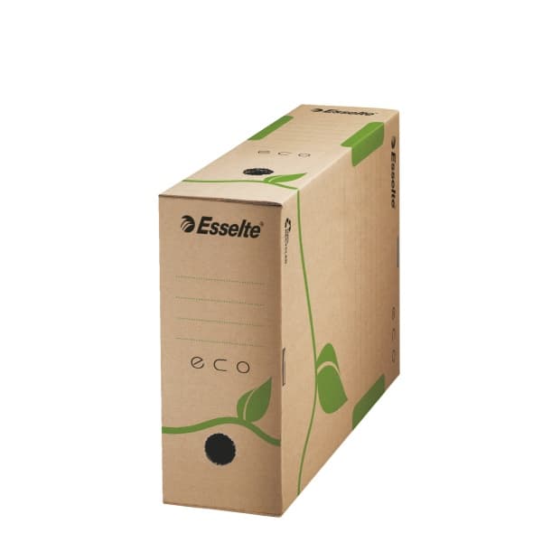 Cutie arhivare 10 cm Esselte Eco Recycled, carton 100% reciclat - natur