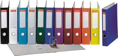 Biblioraft plastifiat Esselte Economy A4 5 cm - portocaliu