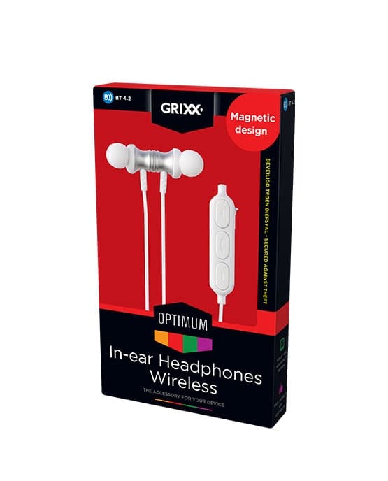 Casti GRIXX Optimum - cu bluetooth - albe