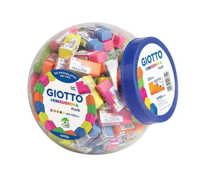 Radiera simpla, 38x16x15mm, culori fluorescente - GIOTTO
