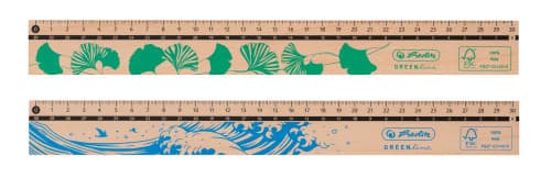 RIGLA LEMN 30CM GREENLINE