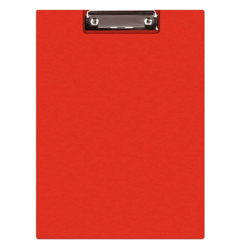 Clipboard dublu A5, plastifiat PVC, Q-Connect - rosu
