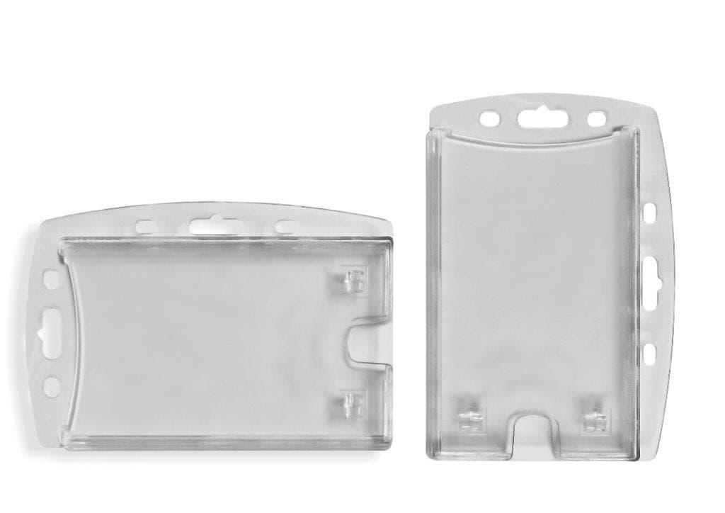 Suport PS, pentru ID carduri, 90 x 55mm, V+H, cu sistem anti-alunecare, 5 buc/set, KEJEA - transp.