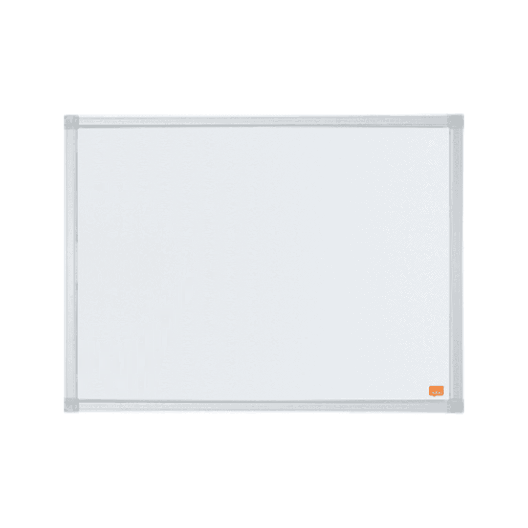 Tabla NOBO Essentials, otel lacuit, 60x45 cm, magnetica, include tavita, alb