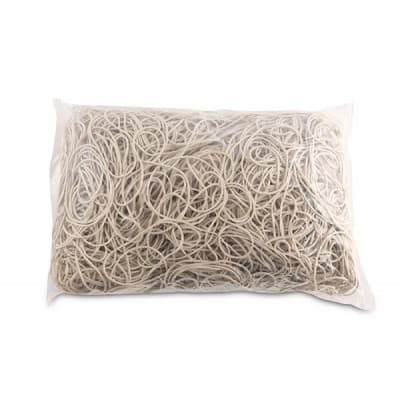 Elastice pentru bani, 3mm grosime, D 50mm, 60% cauciuc, 1000g/punga, Office Products -culoare alba