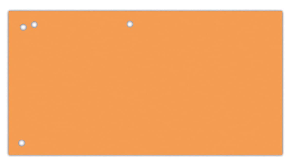 Separatoare biblioraft, carton 190 g/mp, 105 x 240mm, 100 buc/set, Office Products Duo - orange