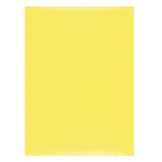 Mapa din carton plastifiat cu elastic, 300gsm, Office Products - galben
