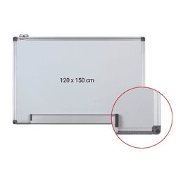 Tabla magnetica 120x150 cm, alba cu rama din aluminiu Optima