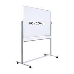 Whiteboard Mobil Magnetic Rotativ 100x200 cm Optima – Tabla 2 Fețe