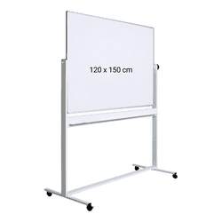 Whiteboard mobil magnetic muntifunctional 120 x 150 cm Optima