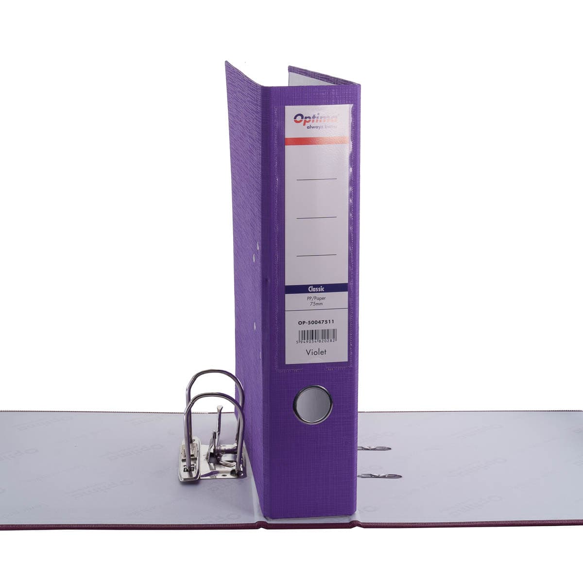 Biblioraft plastifiat PP 7,5 cm Optima Classic A4- violet