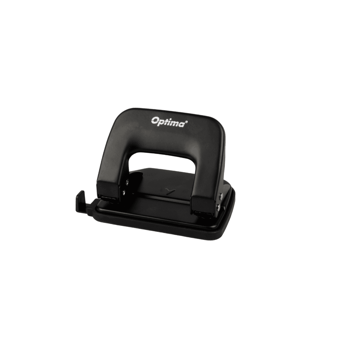 Perforator metalic, 25 coli, Optima Classic MP25 - negru