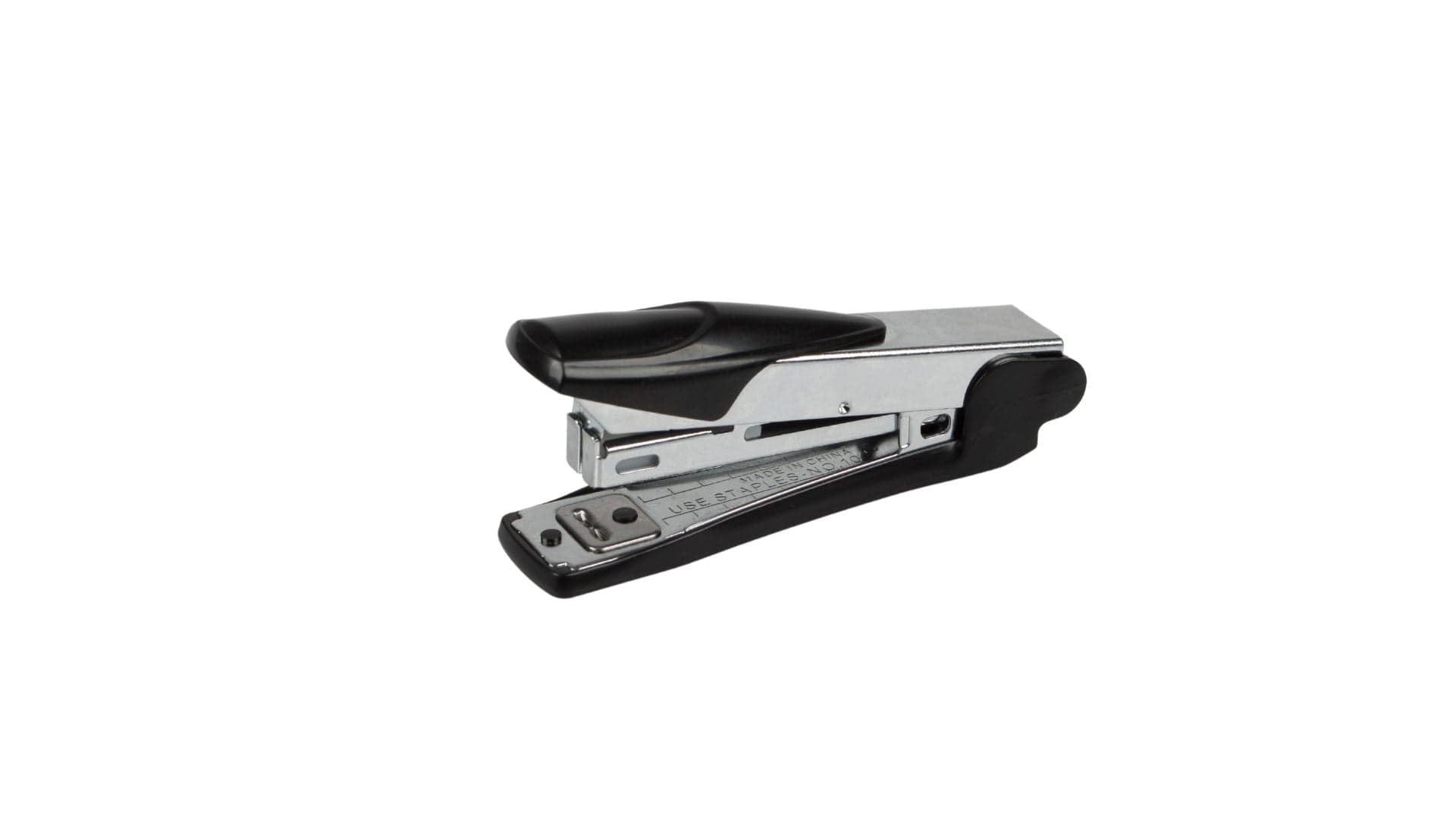 Capsator metalic, 15 coli, capse 10/4, Optima MS15 - argintiu cu accesorii negre