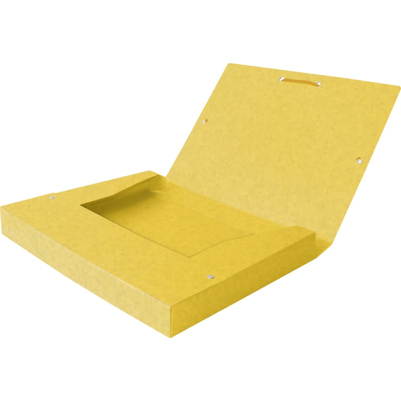 Mapa A4, carton MultiStrat 390g/mp, cu elastic, 40mm latime, OXFORD Top File - galben