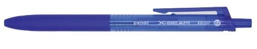 Pix PENAC X-Beam XB-107, rubber grip, 0.7mm, clema plastic, corp albastru - scriere albastra