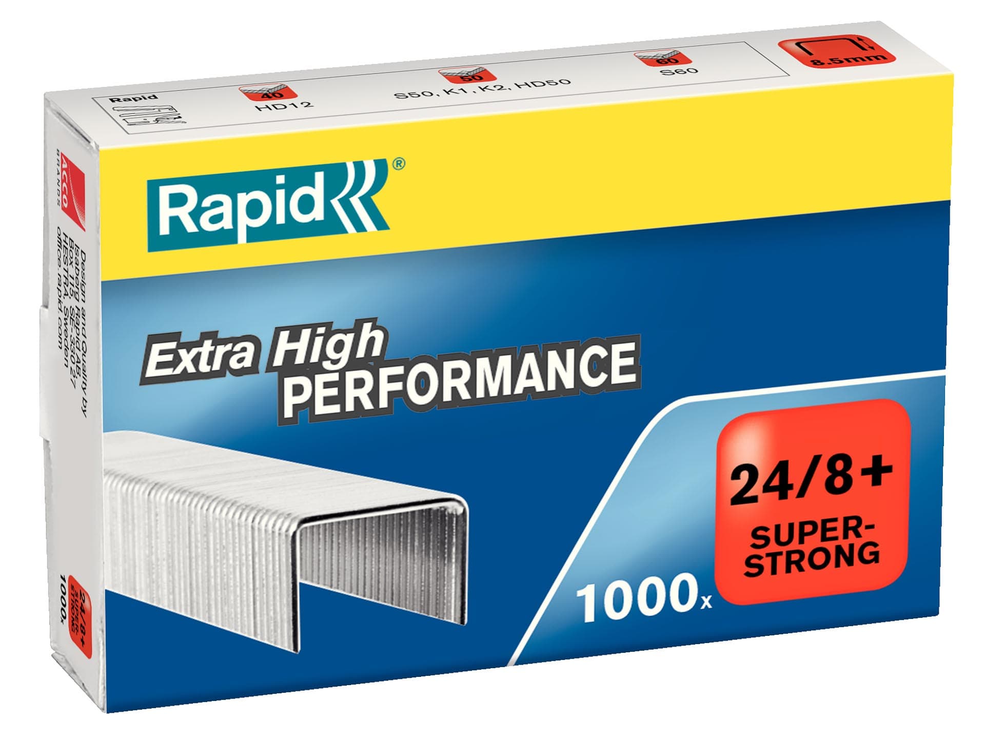 Capse Rapid Super Strong, 24/8+, 2-50 coli, 1000 buc/cutie