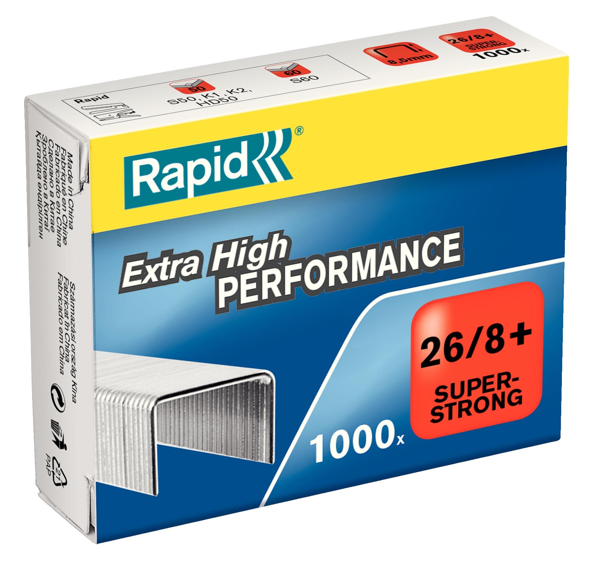 Capse Rapid Super Strong, 26/8+, 2-50 coli, 1000 buc/cutie