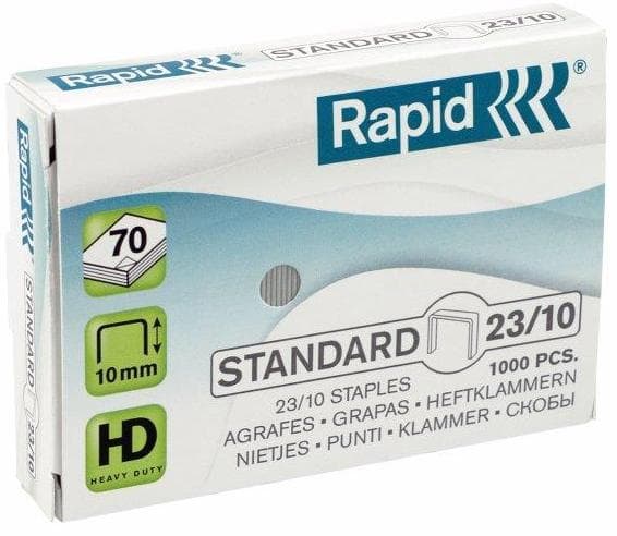 Capse Rapid Standard, 23/10, 40-70 coli, 1000 buc/cutie