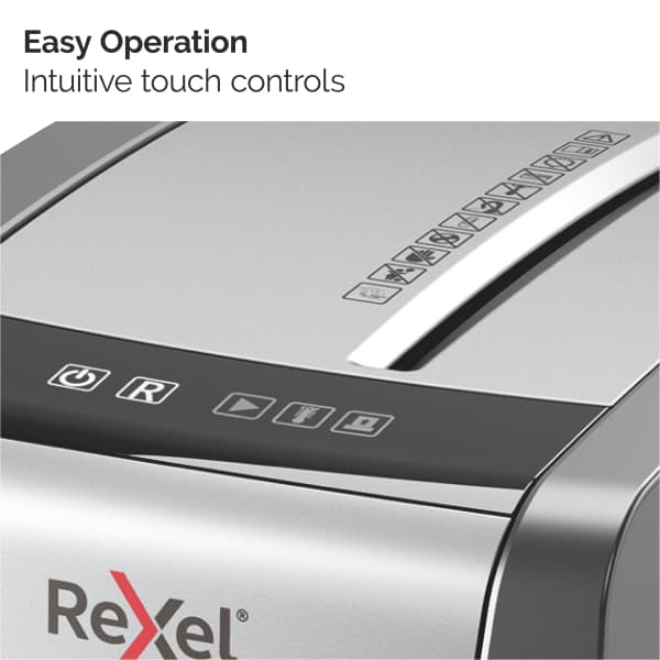 Distrugator documente manual REXEL MOMENTUM X410 Slim, P4, cross-cut (confeti), 10 coli, cos 23l, ne
