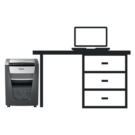Distrugator documente manual REXEL MOMENTUM X420, P4, cross-cut (confeti), 20 coli, cos 23l, negru