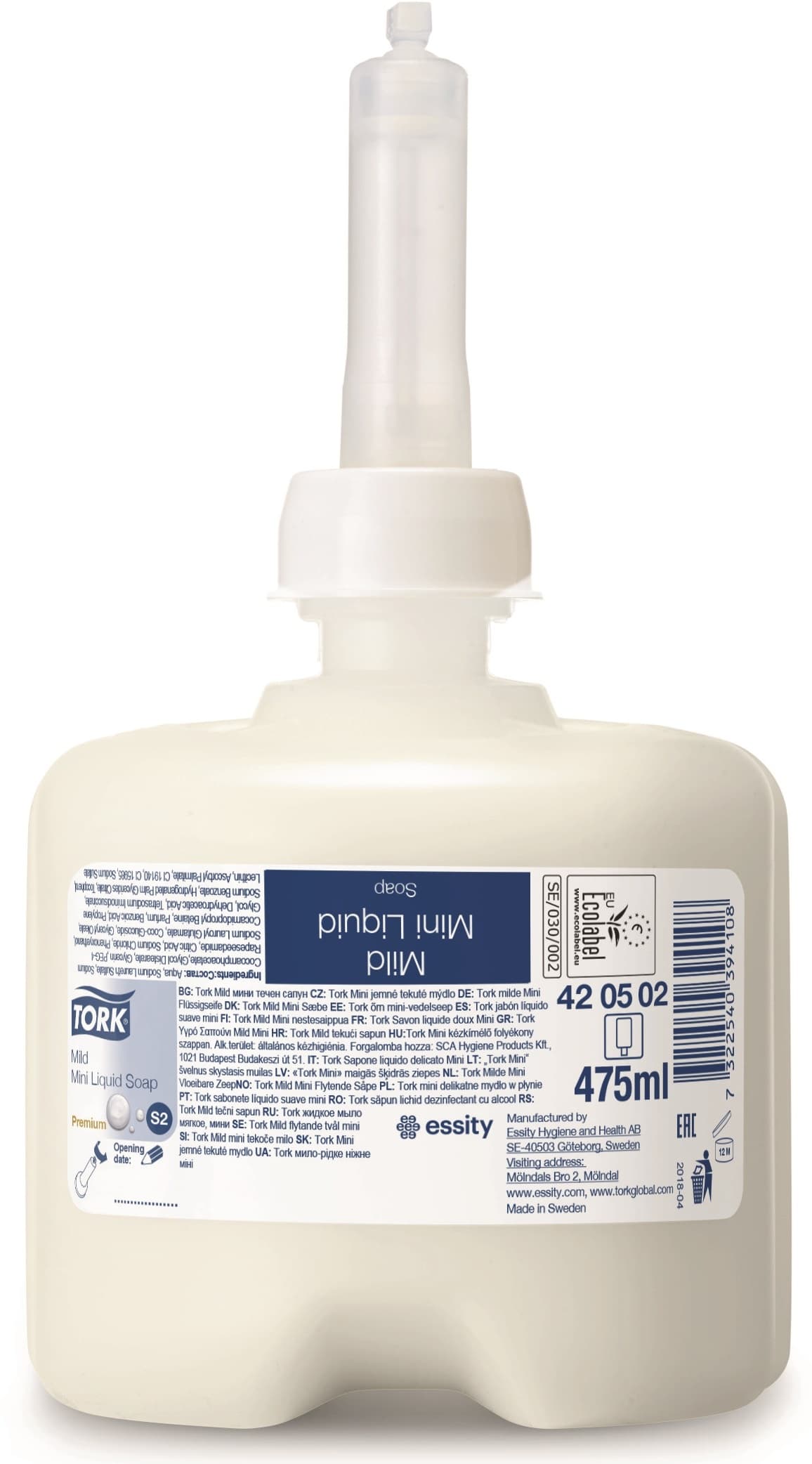 Rezerva sapun lichid pentru maini, 475ml, Tork