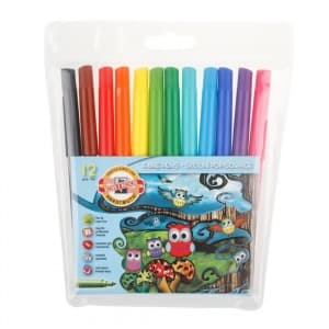 Carioca Koh-i-noor K1012-12, 771012AB01, OWLS Bufnite, 12 culori, blister pvc