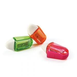 Ascutitoare simpla Keyroad Twist KR970711, 1 orificiu, plastic, rotativa, cu radiera, pe blister