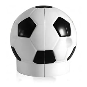 Ascutitoare electrica Eagle EG-5012, alimentare 4 baterii AA neincluse, 1 orificiu, 8mm, model minge fotbal, plastic, alb-negru