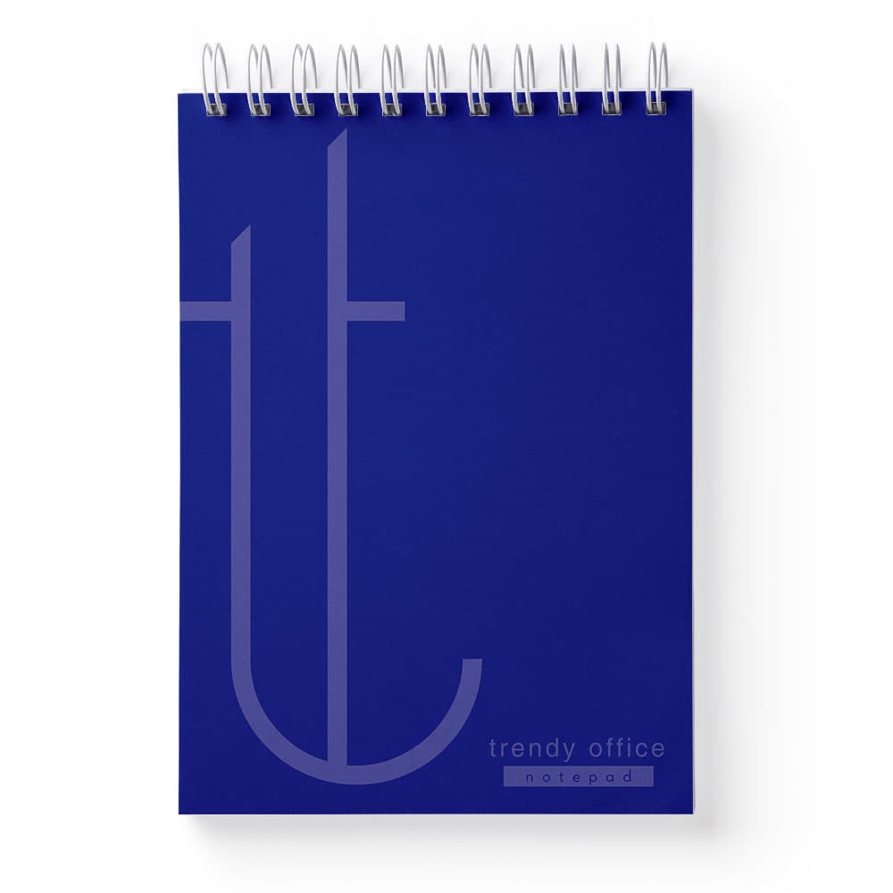 Bloc notes, Trendy, cu spira, A5, 70 file, matematica