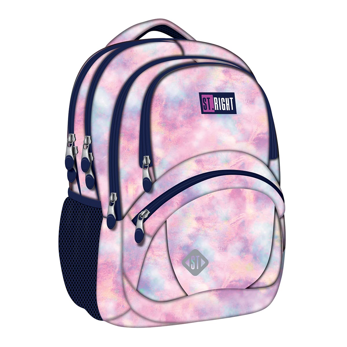 Ghiozdan BP05 ST Right Pink Sky 4 compartimente, 42x30x19 cm