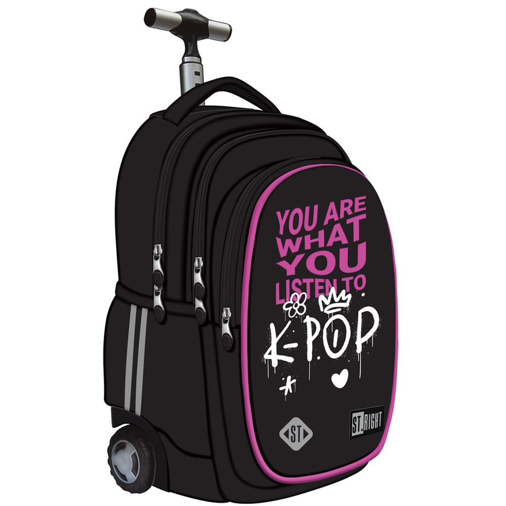Troller Majewski ST Right, TB01, K-POP Rhythm, 4 compartimente, 17 inch, 44 x 32 x 25 cm