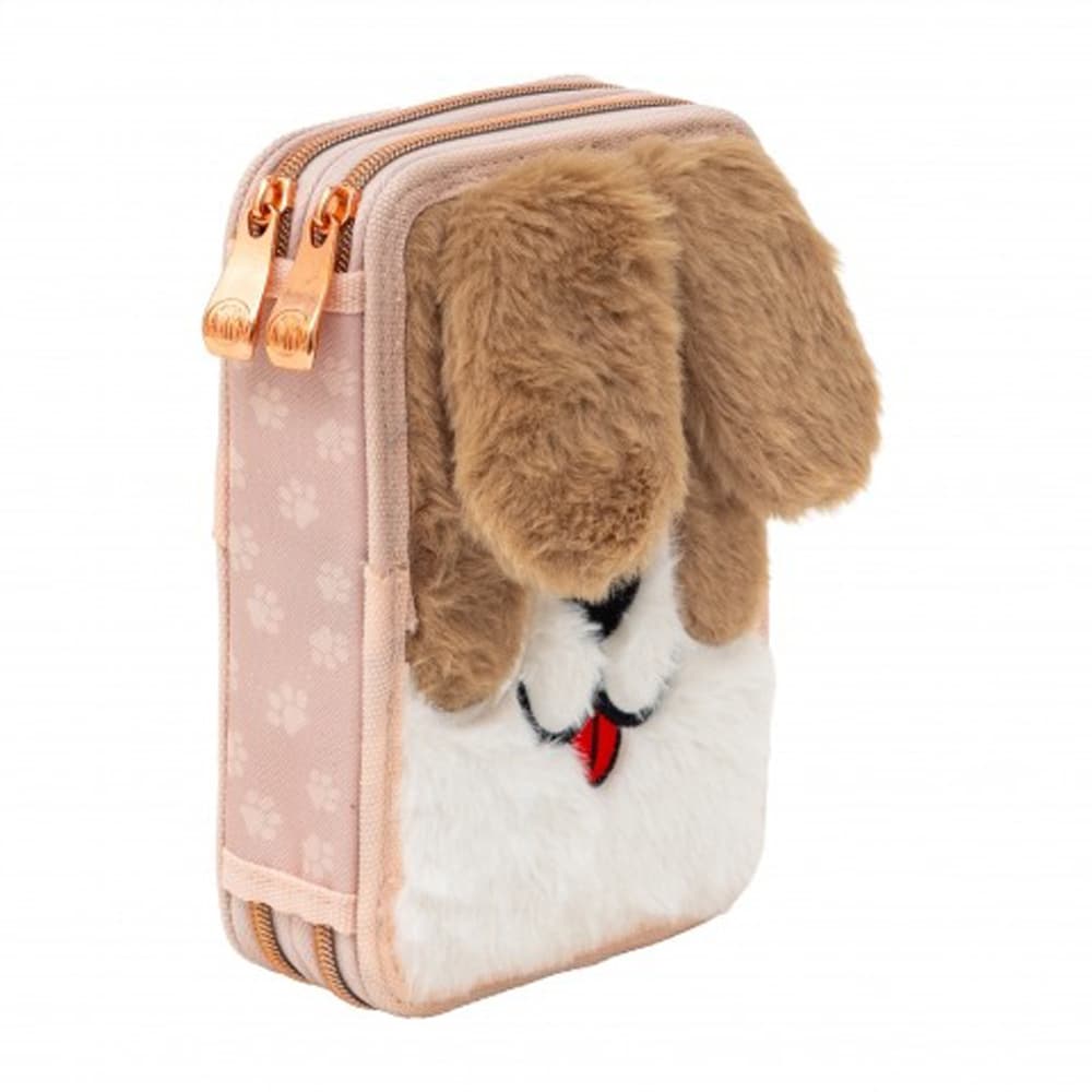 Penar dublu echipat Astra Fluffy Puppy AC21, 2 compartimente, 20.5 x 13 x 4.5 cm
