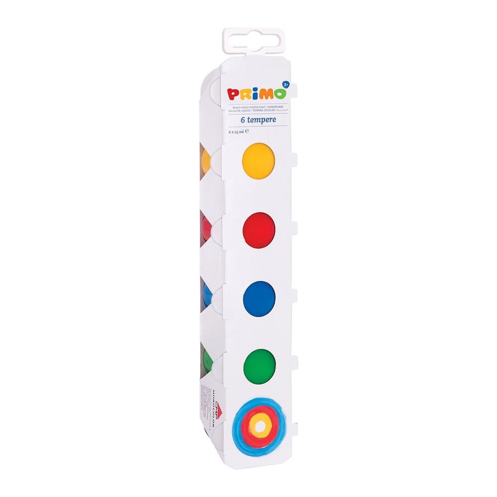 Tempera Morocolor Primo, 25 ml, 6 culori/cutie