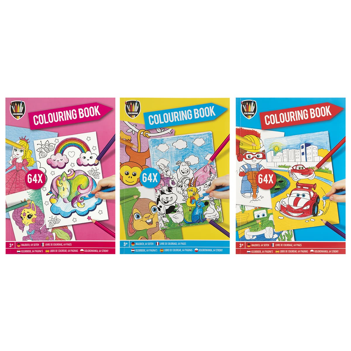 Carte de colorat A4, 64 file
