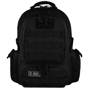 Ghiozdan St.Majewski St.Right Military Black, 4 compartimente, 2 buzunare, negru, BP36 /619823