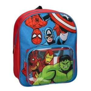 Ghiozdan gradinita Cerda Avengers, 25cm, 2 compartiment, 25x30x12cm, 629286