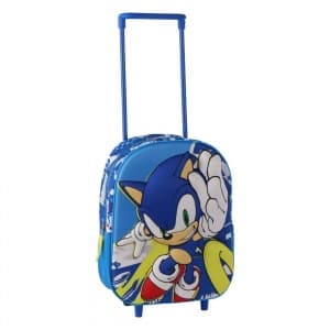 Ghiozdan gradinita Cerda Sonic 3D, 25cm, 1 compartiment, tip troller, 25x30x12cm, 629941