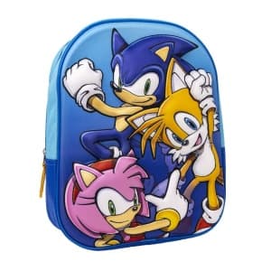 Ghiozdan gradinita Cerda 3D Sonic, 25x31x9cm, 299922