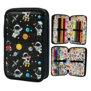 Penar echipat CNX, 2 fermoare, model motive spatiale