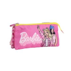 Penar neechipat Cerda Barbie, 1 fermoar, 3 compartimente, 22.5x11.5x2cm, 493658