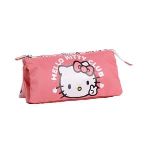Penar neechipat Cerda HelloKitty, 1 fermoar, 3 compartimente, 22.5x11.5x2cm, 493634