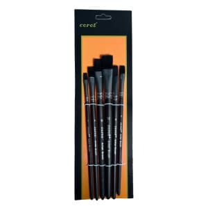 Pensula Cnx Corot, varf nylon lat, nr. 2,4,6,8,10,12, set 6 buc