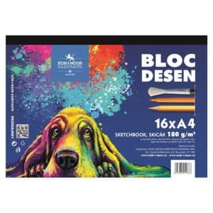 Bloc de desen A4 Koh-i-noor, Animale, 16 file, 180g/mp, K99200A4008SF