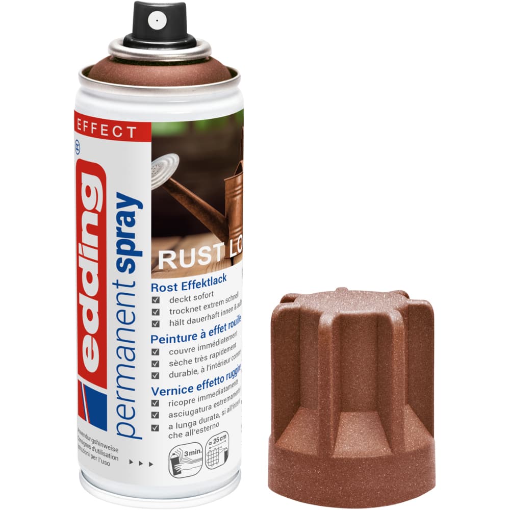 Spray vopsea Edding 5200, efect rugina, acrilic, 200 ml, uscare rapida