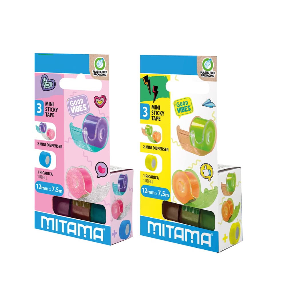 Banda adeziva mini Mitama, 3 bucati, blister